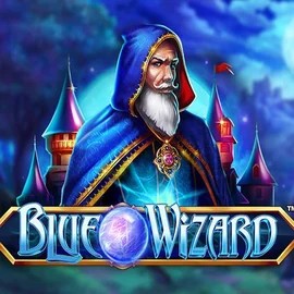 Blue Wizard online game logo by Quickspin on rainsbet.net