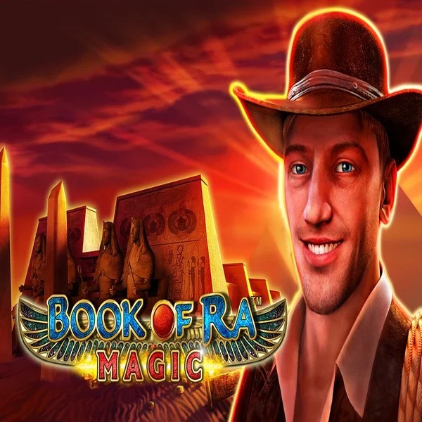 Book of Ra Magic logo by Greentube Rainbet Casino