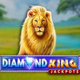 Diamond King Jackpots slot logo by SpinPlay Games at Rainbet Casino
