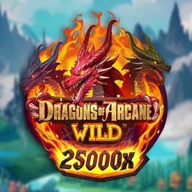 Dragons of Arcane Wild online game logo by Foxium on rainsbet.net