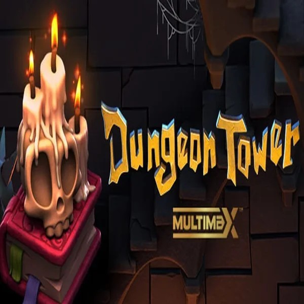Dungeon Tower slot logo by Peter & Sons at Rainbet Casino