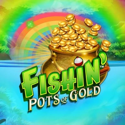 Fishin Pots Of Gold online game logo by Gameburger Studios on rainsbet.net
