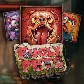 Fugly Pets slot logo by Stakelogic at Rainbet Casino