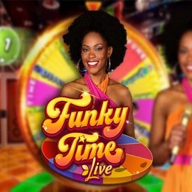 Funky Time online game logo by Evolution on rainsbet.net