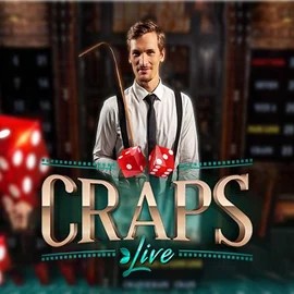 Live Craps slot visual from Evolution available on rainsbet.net