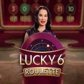 Lucky 6 Roulette logo by Pragmatic Play at Rainbet Casino