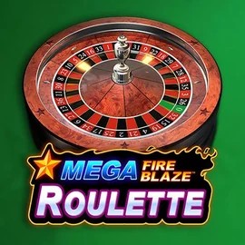 Mega Fire Blaze Roulette slot logo by Playtech at Rainbet Casino