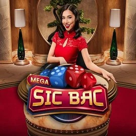 Mega Sic Bac online game logo by Pragmatic Play on rainsbet.net