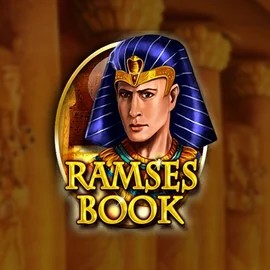 Ramses Book Deluxe slot logo by Gamomat at Rainbet Casino