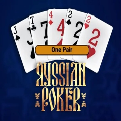 Russian Poker by OneTouch Games, showcased at rainsbet.net – game logo