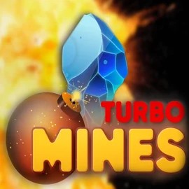 Enjoy Turbo Mines by Turbo Games – logo hosted on rainsbet.net